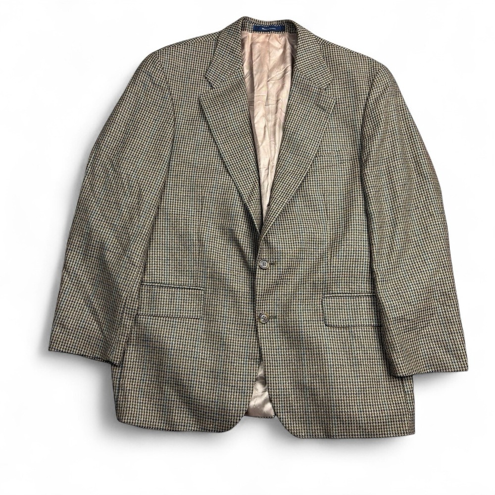 Ralph Lauren Men's Brown Houndstooth Sport Coat Blazer